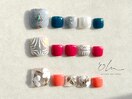 5月フットネイル定額【Spring】
