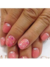 クリスタルネイル ボンベルタ橘店(CRYSTAL NAIL)/フラワーネイル