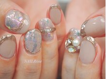 ネイルローズ(NAIL Rose)/初回オフ込¥8990ミラーフレンチ