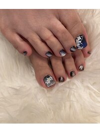 ☆夜桜ネイル☆