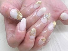 ケーズネイル製作所/ミラー変形フレンチネイル