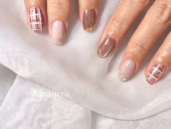 アマネラ(Amanera)/チェック柄ネイル・パラジェル