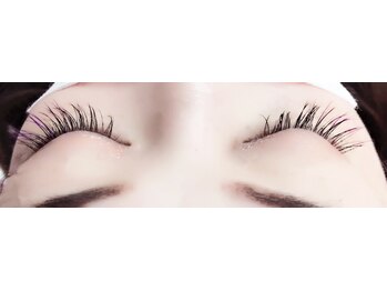 美容室さろんどふじた/カラエクポイント紫色