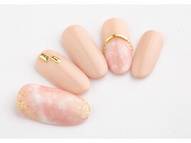 天然石風ネイル