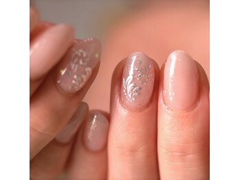 マックスオーガニックネイルサロン/上質ベージュオーガニックネイル