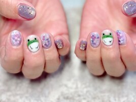 梅雨のカエルちゃんネイル★