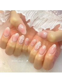 ガーリーリボンネイル