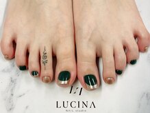 ネイルスタジオ ルキナ(LUCINA)/c-254 フットフレンチネイル