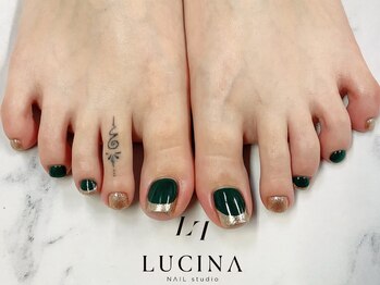 ネイルスタジオ ルキナ(LUCINA)/c-254 フットフレンチネイル
