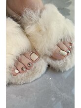 エンジェルズ ネイル サロン(Angel’s nail salon)/夏人気白オーロラデザイン