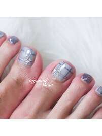 フットパラジェルチェックネイル