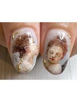 手描きアートが得意なサロン