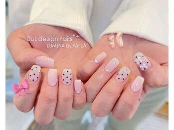 バラ 熊本店(VALLA)/ドット×シンプルワンカラー♪