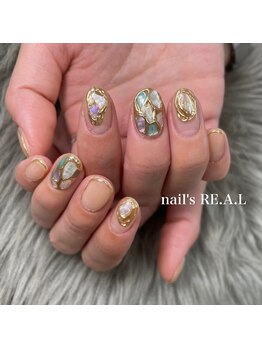 ネイルズリアル 倉敷(nail's RE.A.L)/シェルタイルネイル