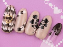 カラーズ(colors)/大人バレンタインネイル