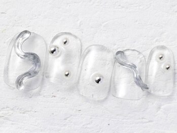 ジェミーネイル エビス(Jemiy nail ebisu)/うねうねクリア6980yen