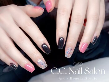 シーシーネイルサロン 池袋(C.C.Nail salon)/大人3色デザイン