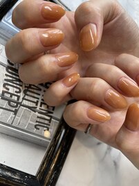 オレンジブラウンワンカラ－