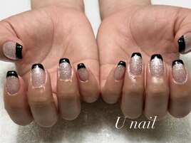 ラメ×フレンチ