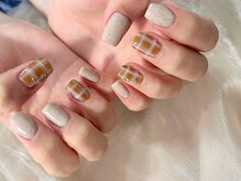 ネイルサロン モネ(Monet)/チェック　ネイル