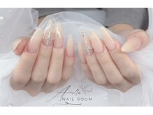 オウラネイルルーム(Aura nail room)/長さ出し2本アート