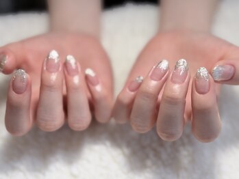 シンプルラメグラデーション☆