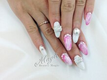 ネイルサロン ビューティーマジック 川口店/ ビックパール＆ビックリボン