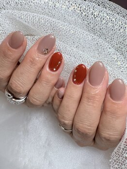 秋のオフィスネイル