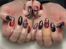 ピカネイル 上野 御徒町(Pika Nail)/Y2K ｘミラーフラッシュｘ赤