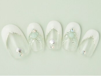 ネイルサロン ドレリッチ 大宮店(drerich)/シェルVフレンチブライダル