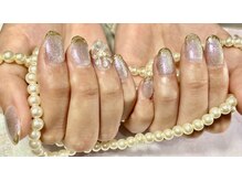 アトリエ ハルミナ(atelier harumina)/人気マグネットネイル/ゴールド