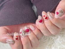 ライク(Like)/くまチョコネイル/バレンタイン