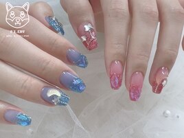 オーロラネイル/シロップネイル