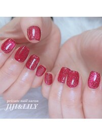 ボルドーマグネットネイル