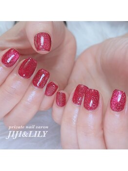 ボルドーマグネットネイル