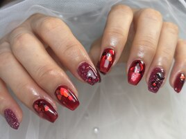 ハートホロネイル