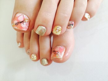 プラハネイル(+HER 美甲)/フラワーペイント