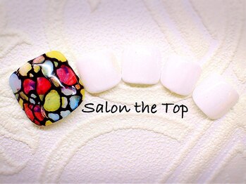 ステンドグラス風ネイル