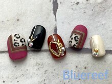 ネイルアンドまつげエクステ ブルーリーフ 四谷三丁目店(Blue Reef)/ヒョウ柄ネイル