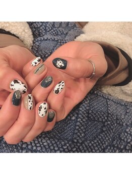ロエルビューティーサロン(Loel BEAUTY SALON)/大人牛柄ネイル