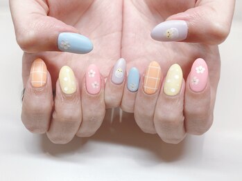 ティーエヌ 本厚木店/春ネイル☆6500円【7150円税込】