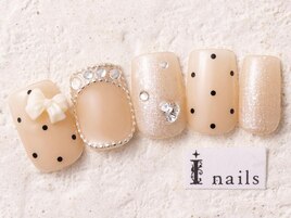 ガーリードットリボン