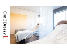 キャンアイドレッシー 前橋小相木店(Can I Dressy)の雰囲気（ゆったりとした間隔で配置されたベッドでリラックスタイム）