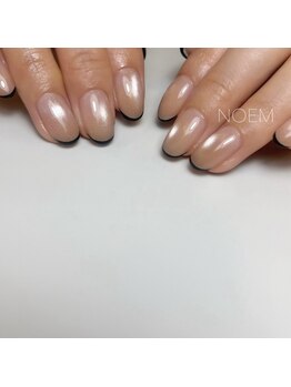 ノエム ネイルサロン(NOEM)/マグネット×ラインフレンチ