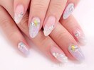 夏　マーメイド×水面ネイル