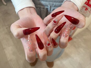 レアネイル 新宿(le'a nail)/ボルドーデザイン