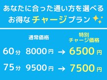 整体院あんか 松山本院/お得なチャージプラン
