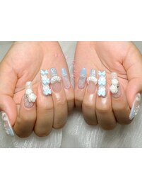 リボンレースフラワー可愛い