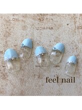 フィールネイル 天神橋店(feel nail)/ボーダー/ツイード/ニュアンス