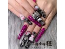 y2kヒョウ柄ネイル